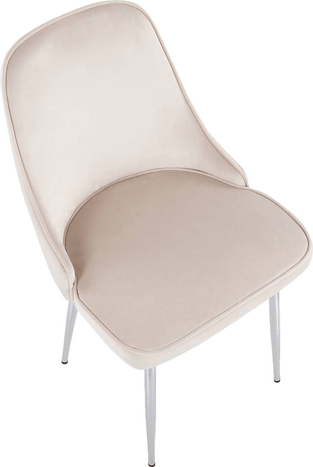 Marcian II Cream Dining Chair, Set of 2 - Thumbnail - Image 7