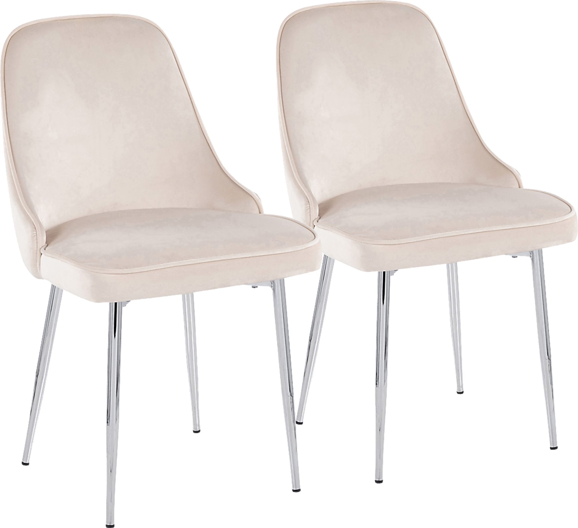 Marcian II Cream Dining Chair, Set of 2 - Image 1