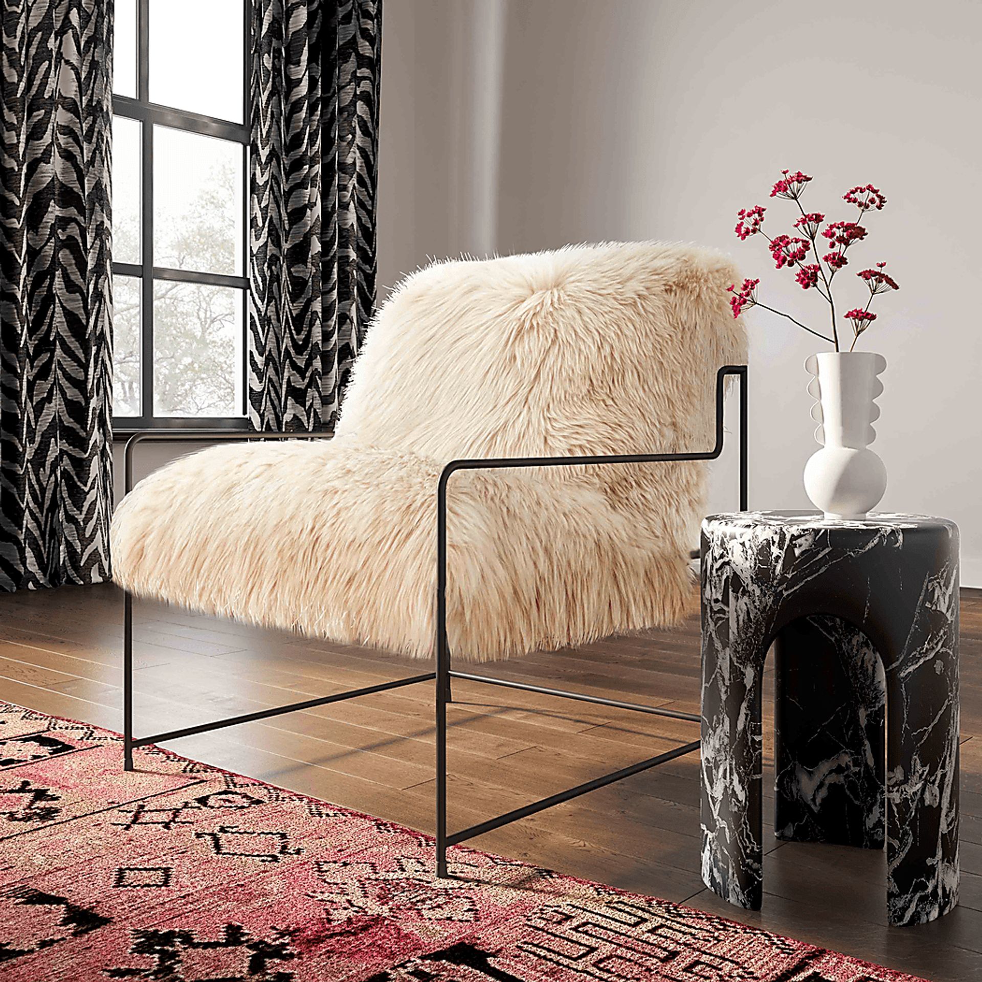 Marcita Black Accent Side Table - Image 5