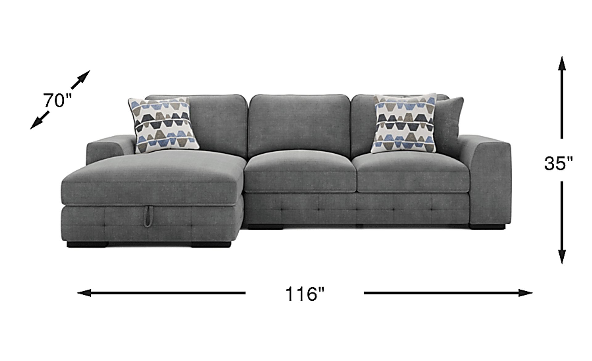 Dimension Image. Please refer to the Dimension Tab on this page for dimension details.