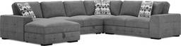 4 pc left arm chaise sectional