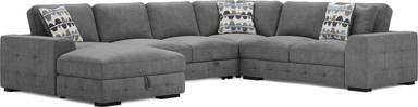 4 pc left arm chaise sectional