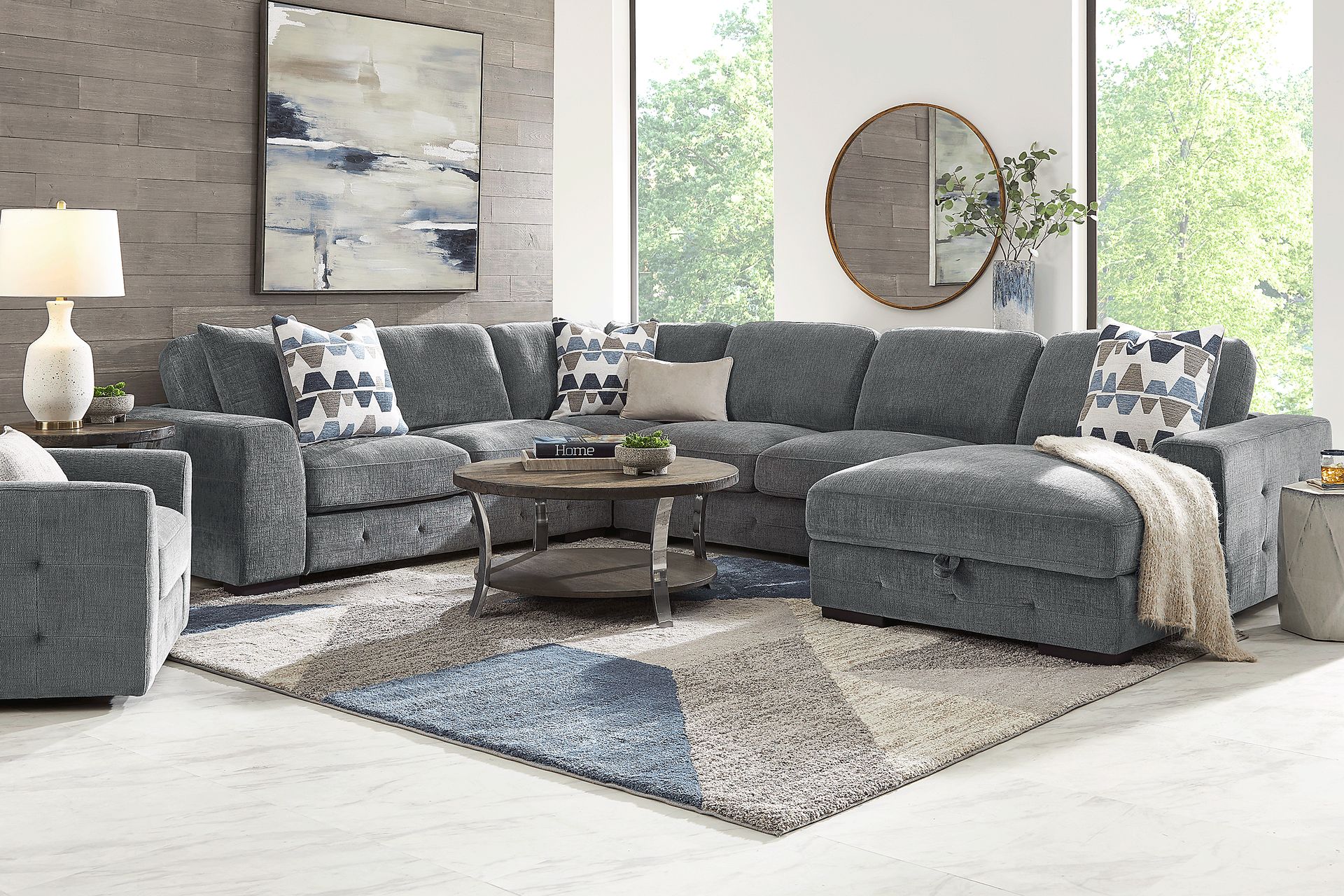 Marcola Ash Beige,Gray Woven 4 Pc With Chaise Right Arm Marcola Ash Beige,Gray Woven 4 Pc With Chaise Right Arm