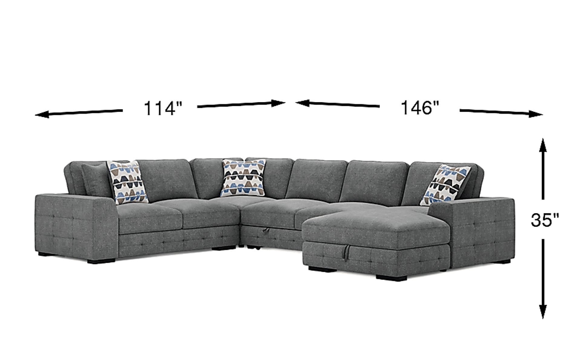 Dimension Image. Please refer to the Dimension Tab on this page for dimension details.