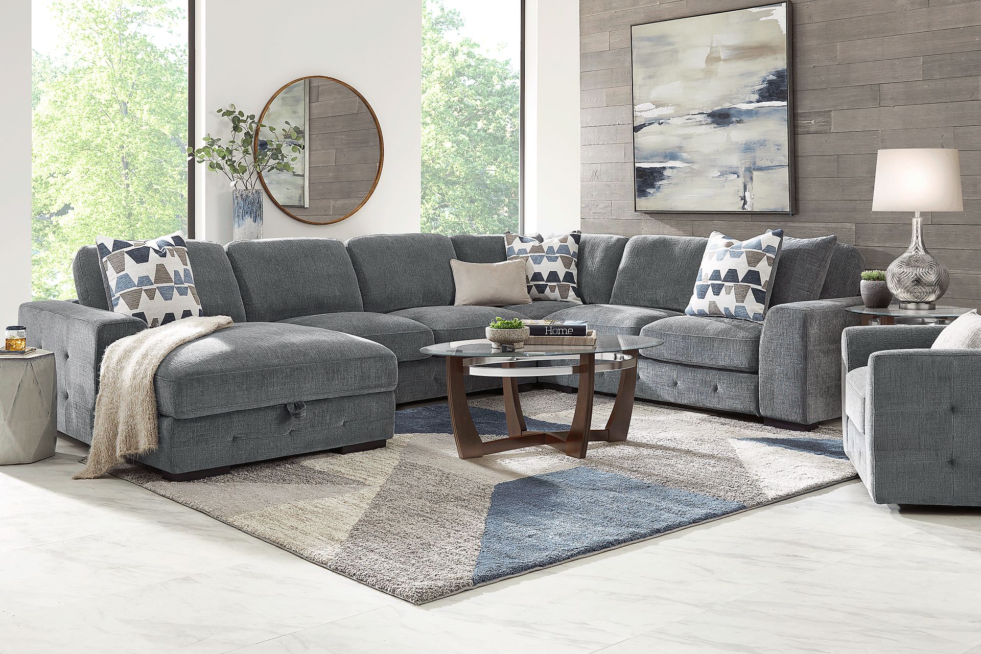 Marcola Ash 7 Pc Sectional Living Room - Image 1