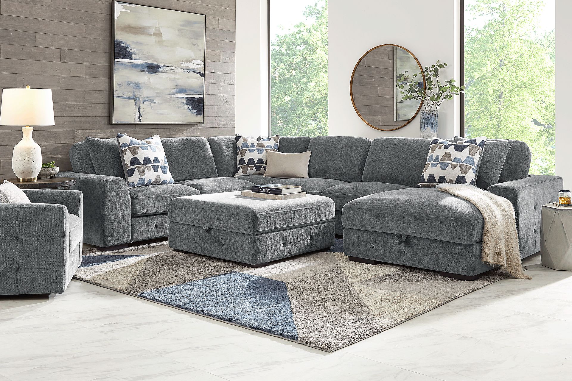 Marcola Ash 7 Pc Sectional Living Room - Image 1