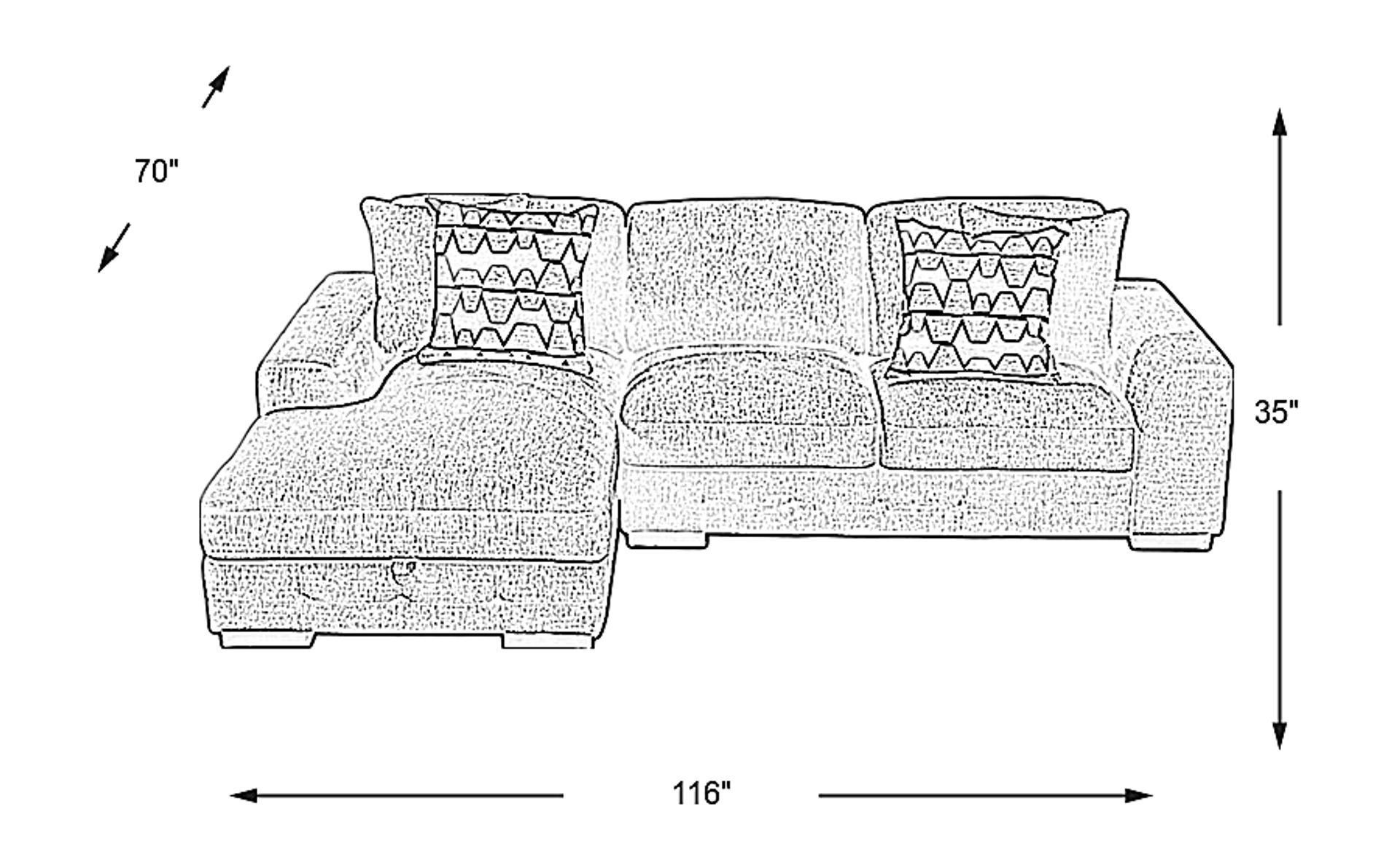 Dimension Image. Please refer to the Dimension Tab on this page for dimension details.