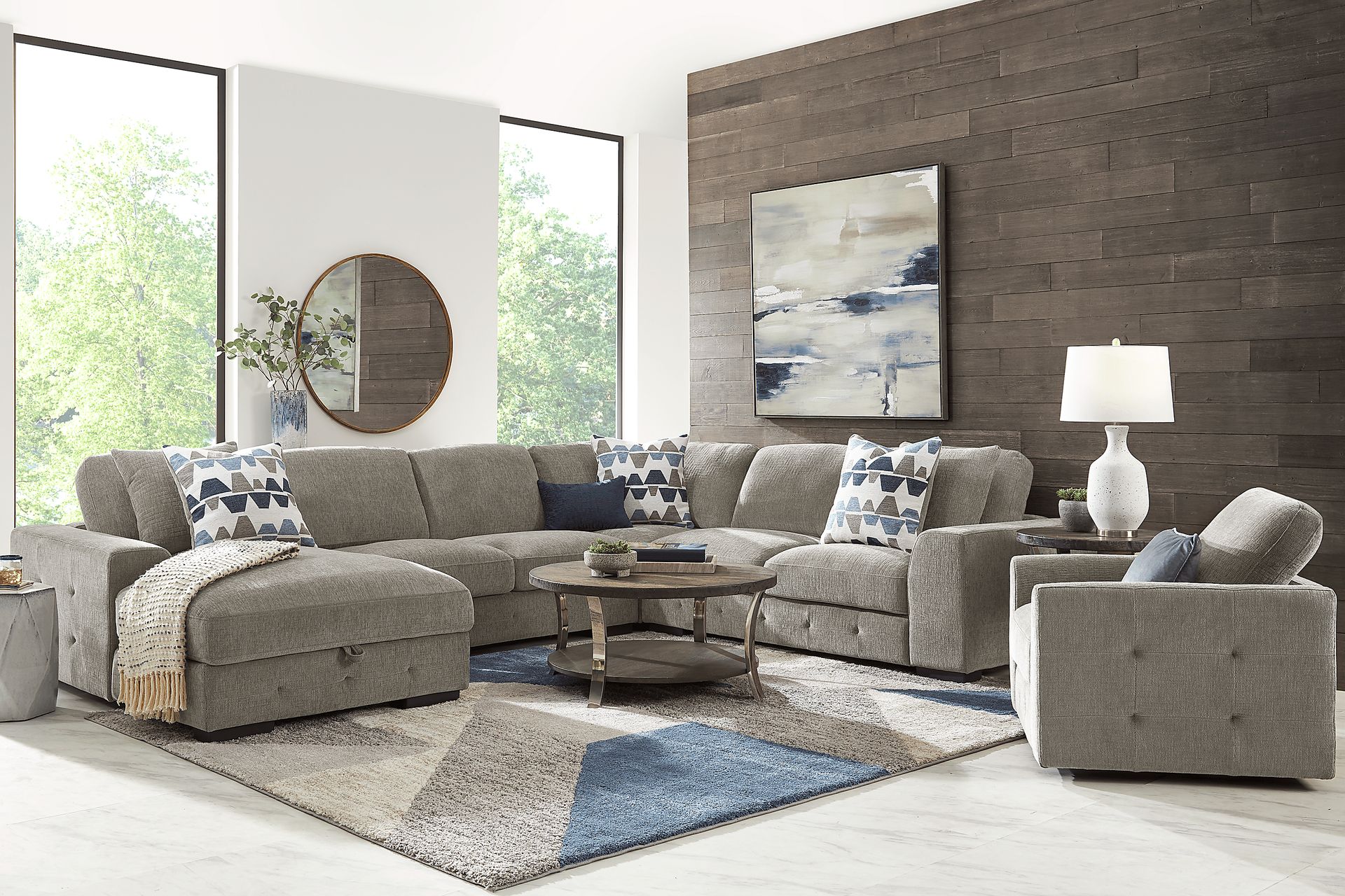 Marcola Mocha 4 Pc Sectional - Image 2