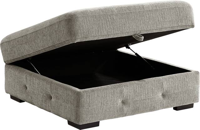 Marcola Mocha Storage Cocktail Ottoman - Thumbnail - Image 2