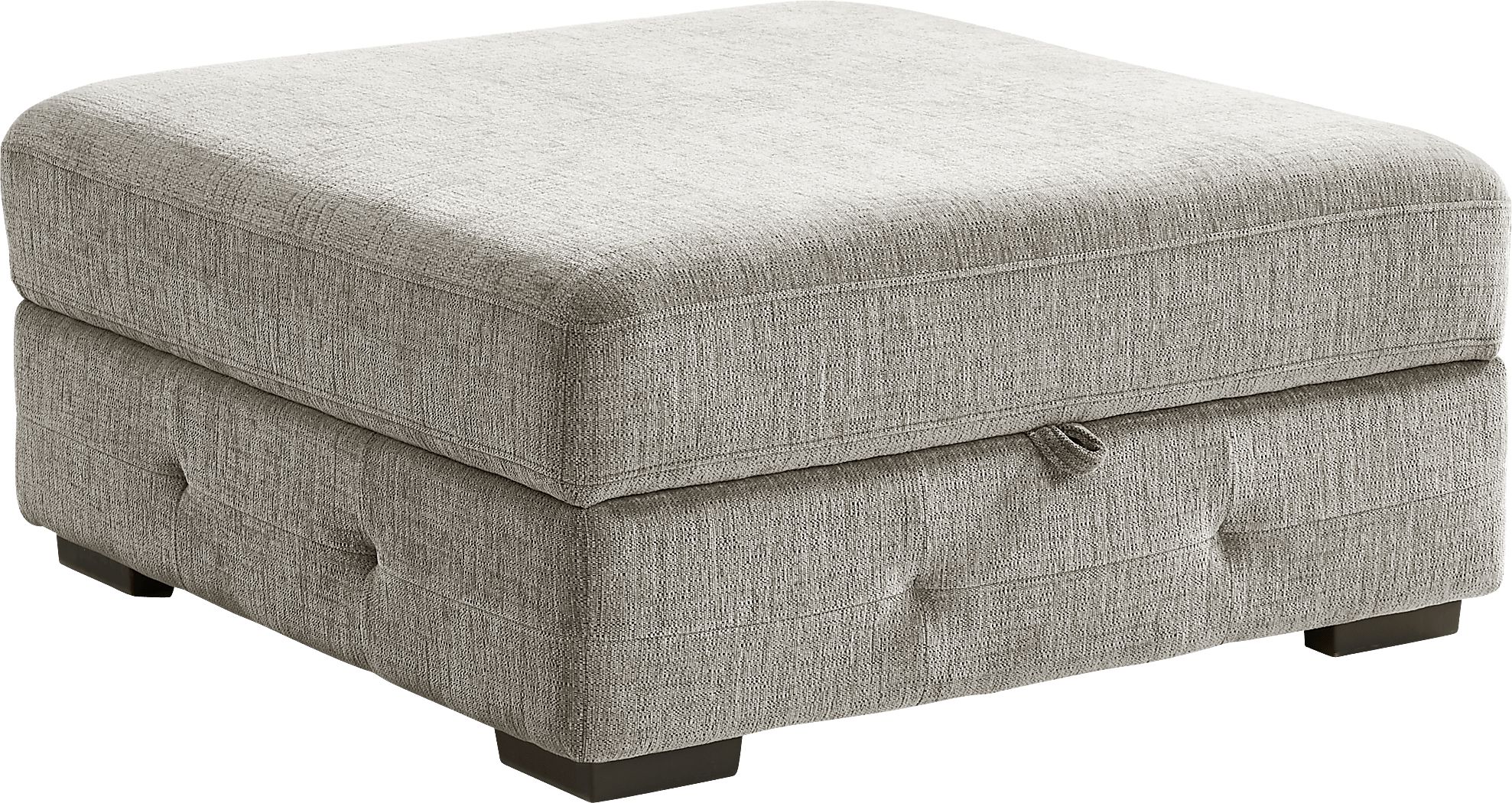 ②オットマン　 macomoco Marcola Mocha Brown Woven Cocktail Ottoman | Rooms to Go