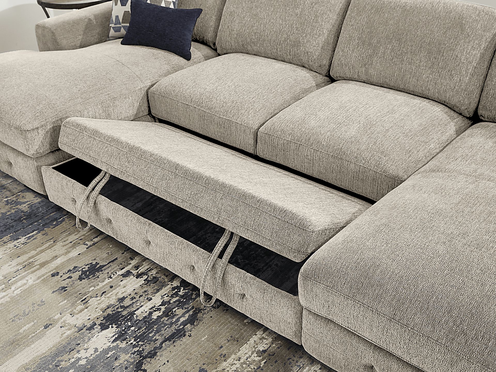 Marcola Sand 3 Pc Sleeper Sectional - Image 6