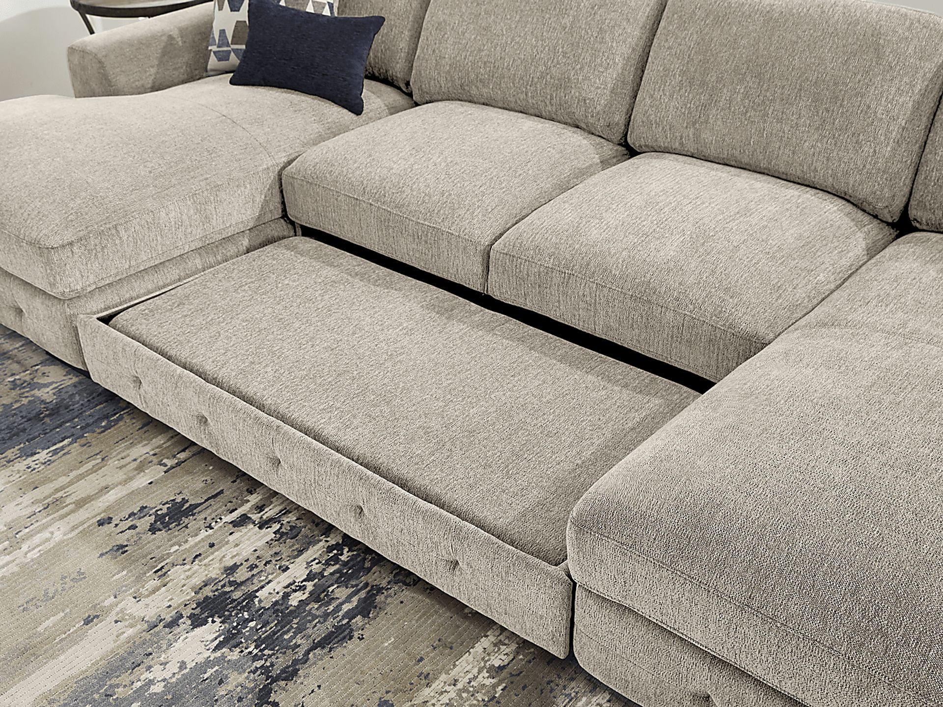 Marcola Sand 4 Pc Sleeper Sectional - Image 6