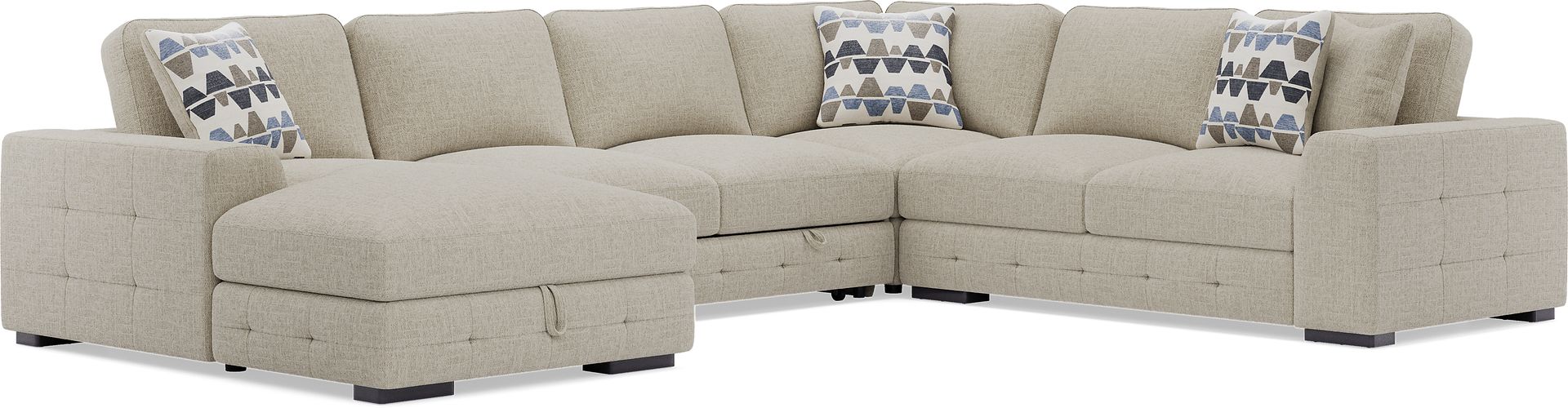 Marcola Sand 4 Pc Sleeper Sectional - Image 1