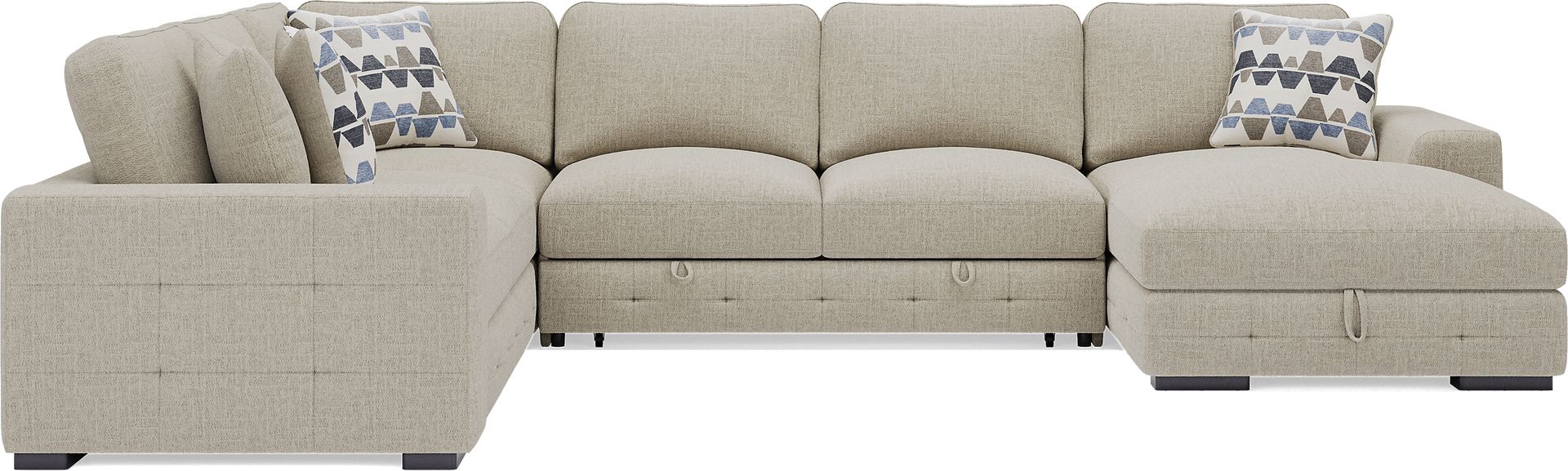 Marcola Sand 4 Pc Sleeper Sectional - Image 3
