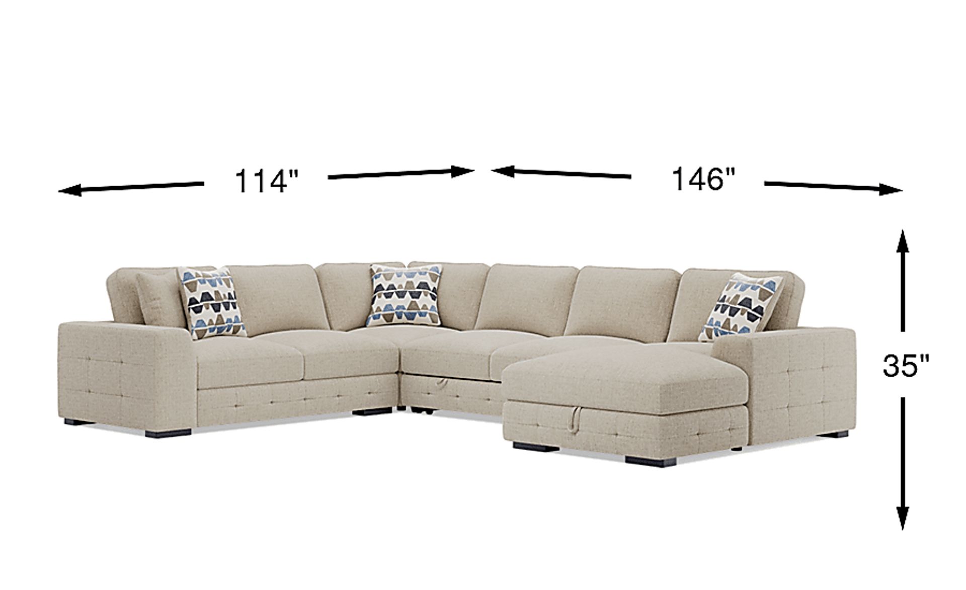 Dimension Image. Please refer to the Dimension Tab on this page for dimension details.