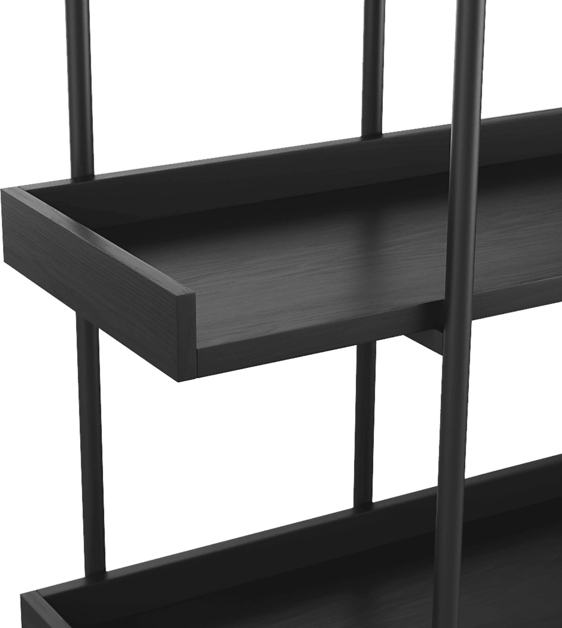 Marek Black Bookshelf - Image 9