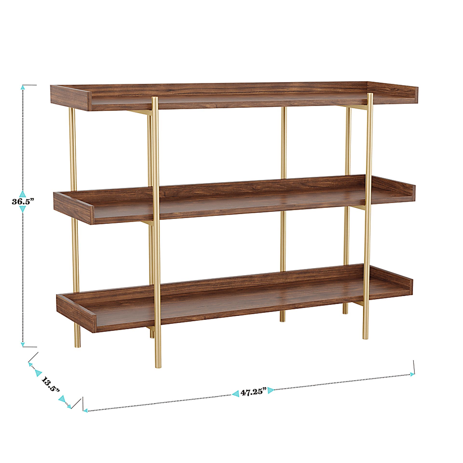 Marek Brown Bookshelf - Image 11