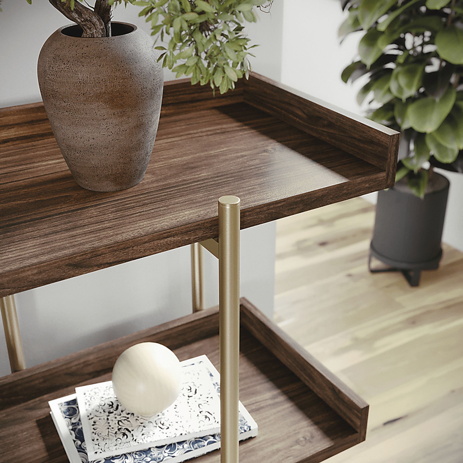 Marek Brown Bookshelf - Image 5