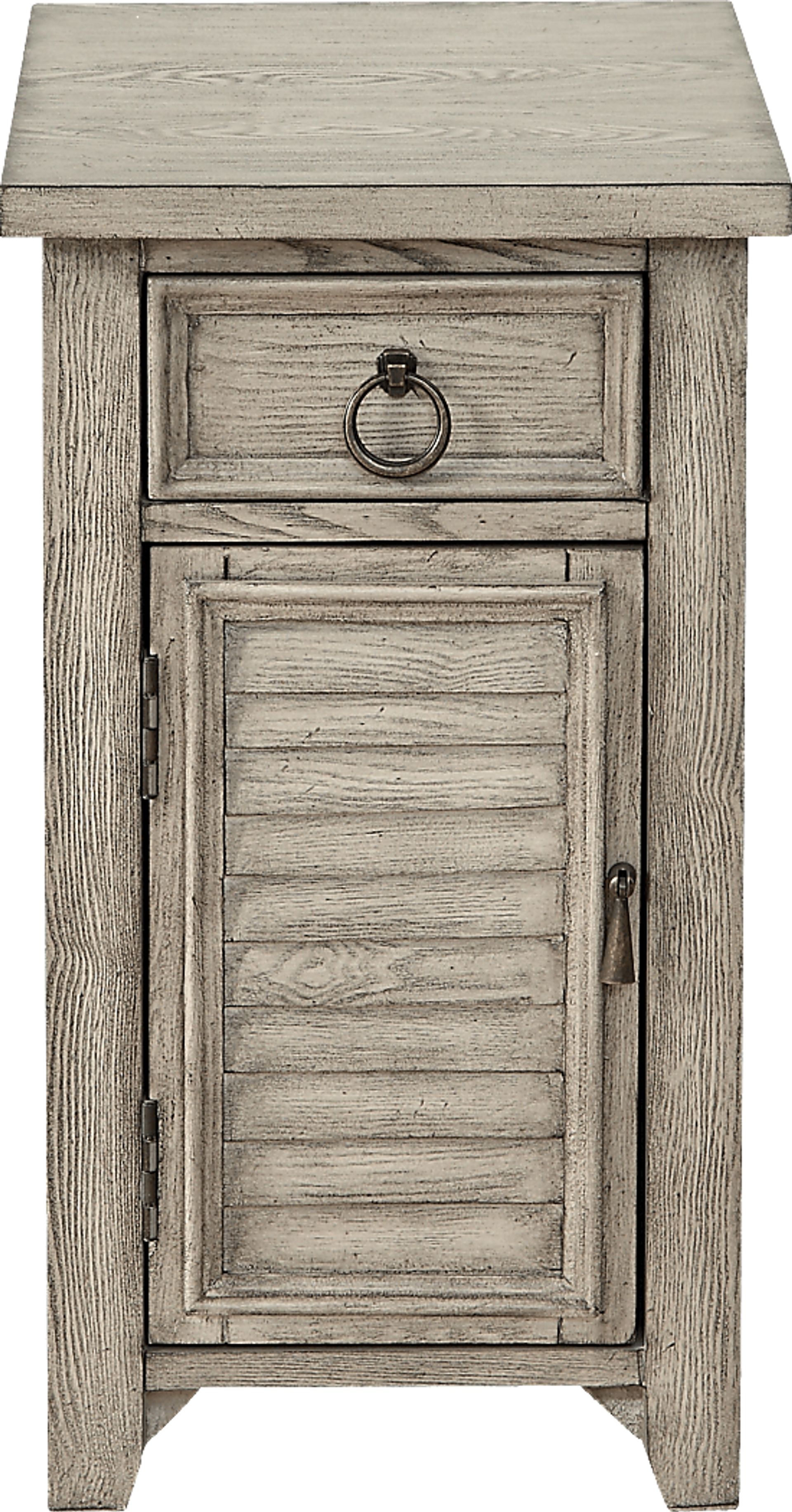 Marfil Beige One Door Accent Cabinet - Image 2