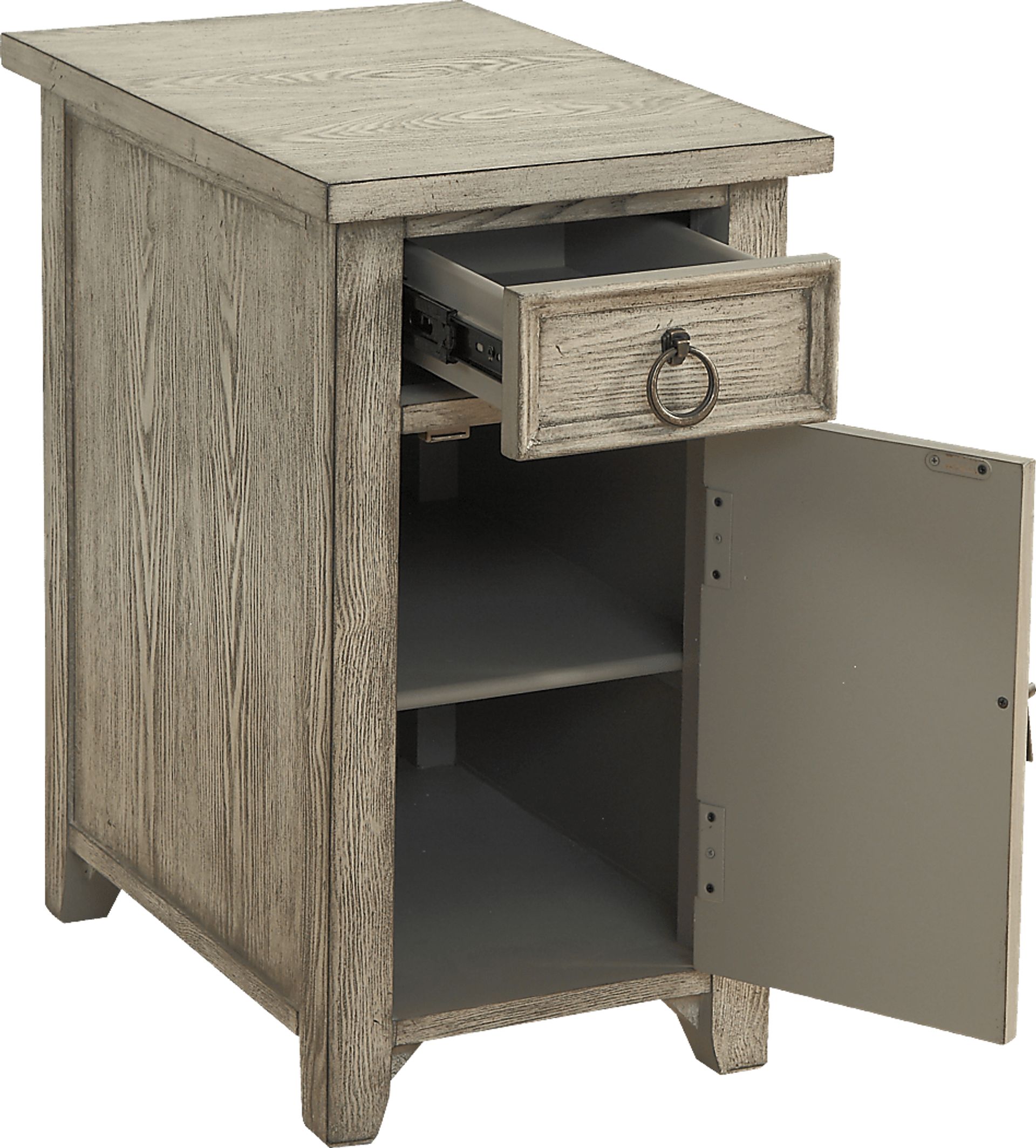 Marfil Beige One Door Accent Cabinet - Image 3