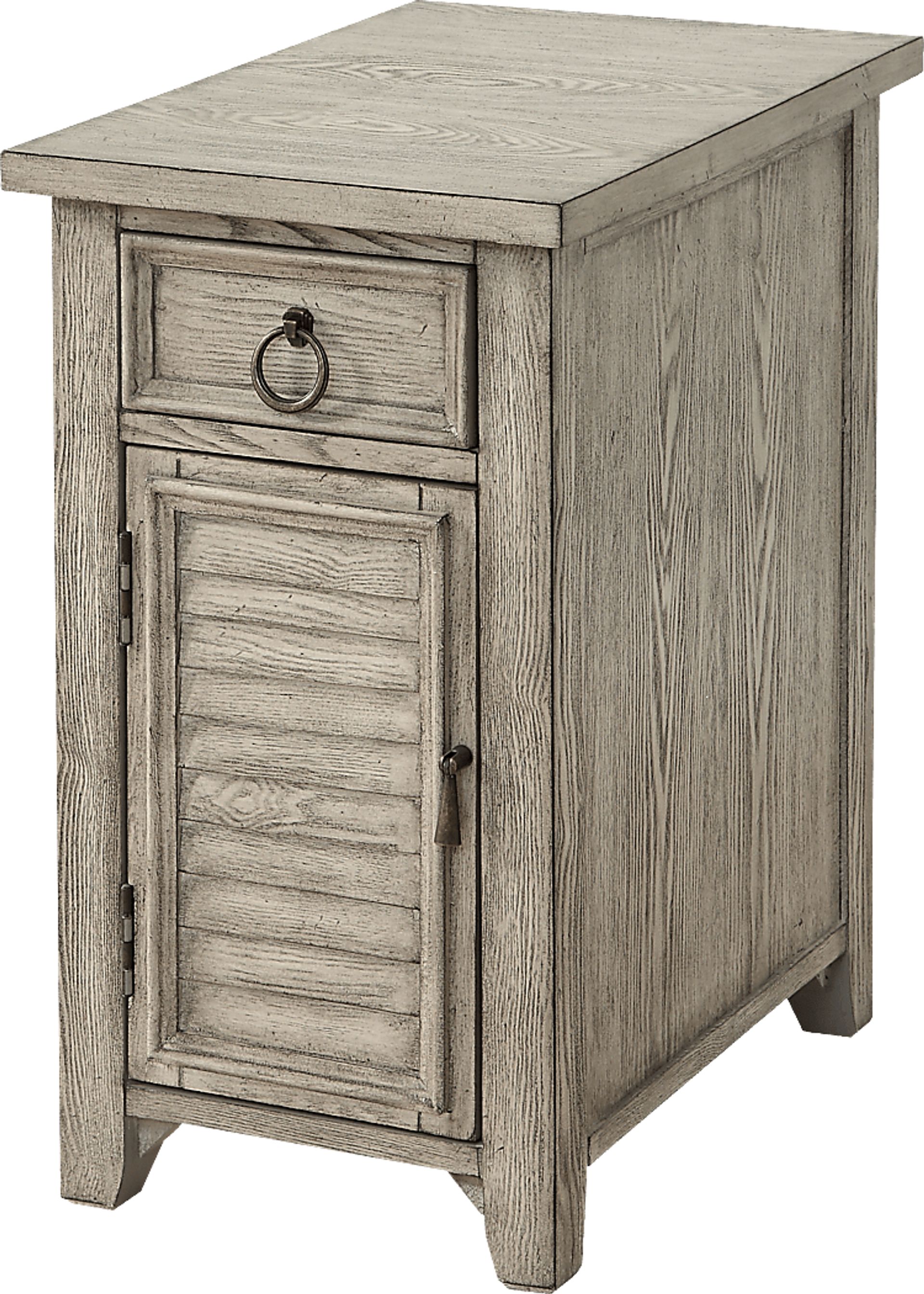 Marfil Beige One Door Accent Cabinet - Image 1