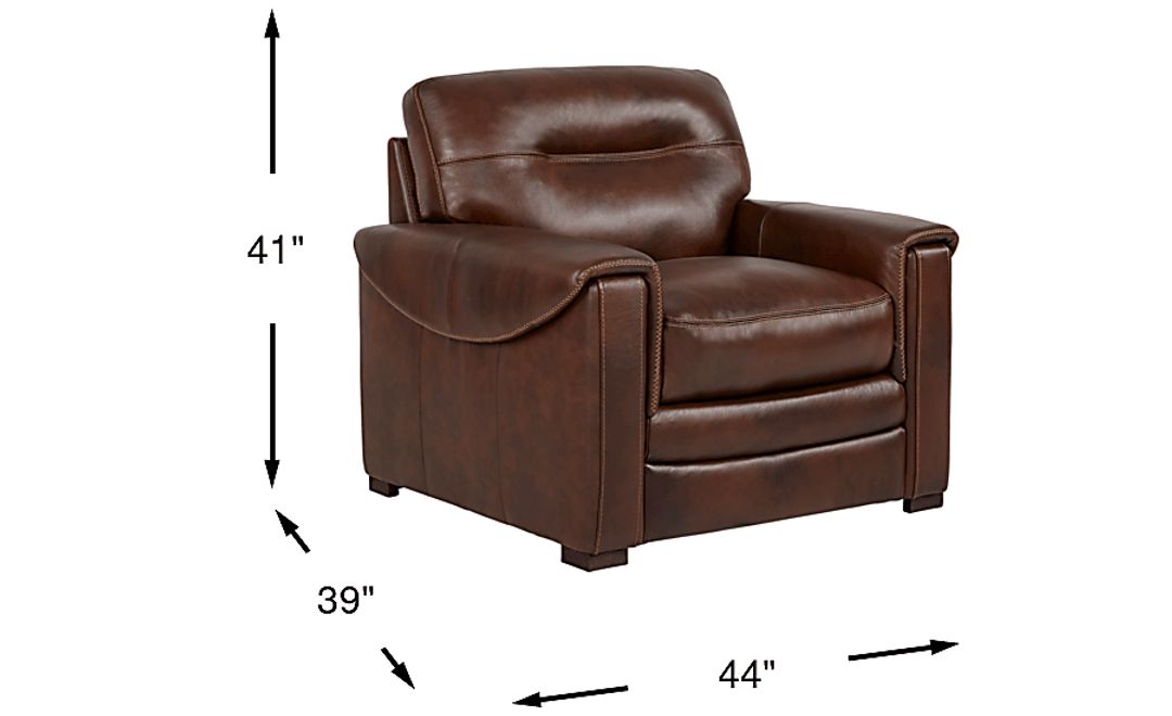 Margallo Brown Leather Chair