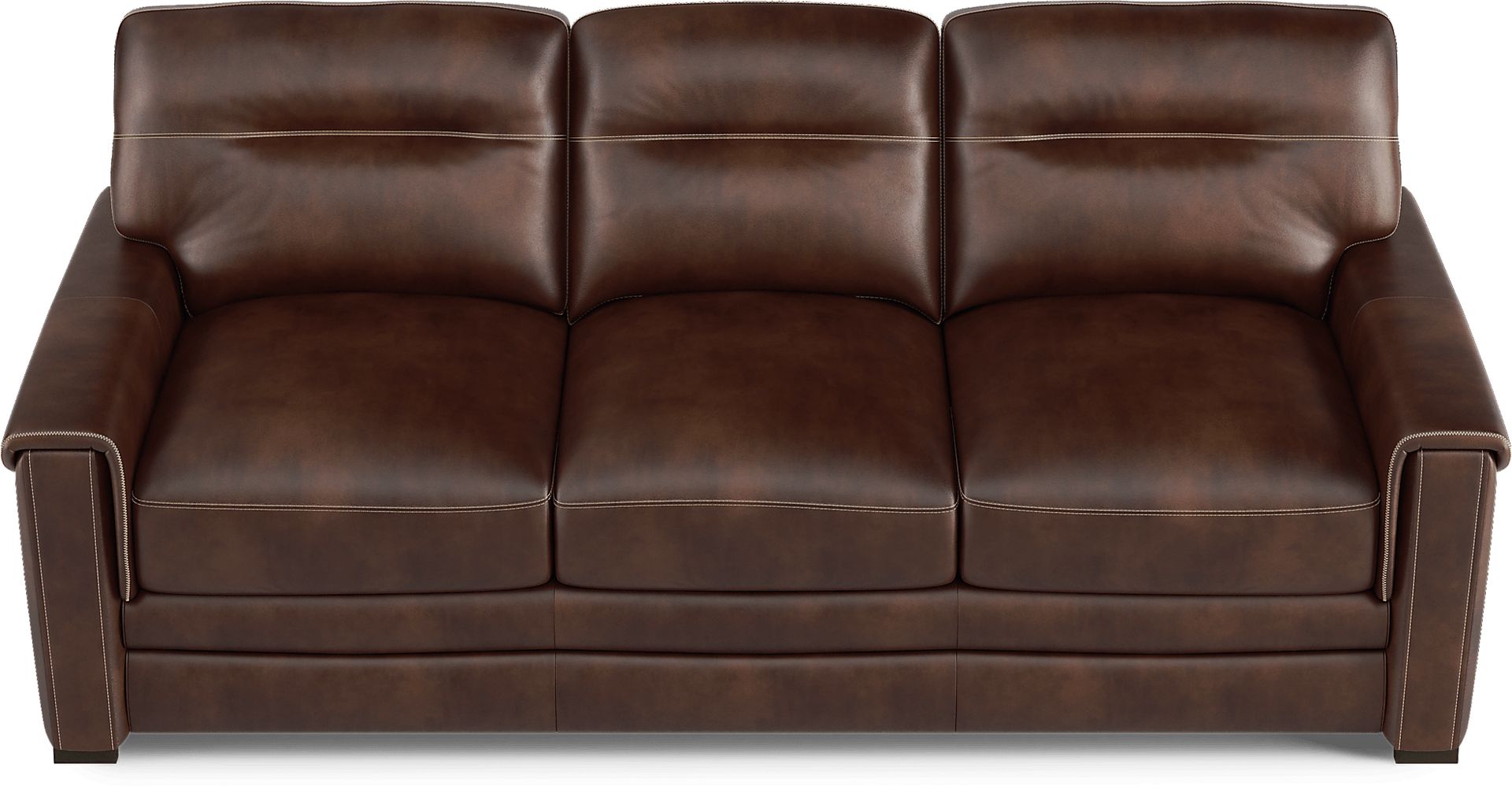 Margallo Brown Leather 5 Pc Living Room - Image 4