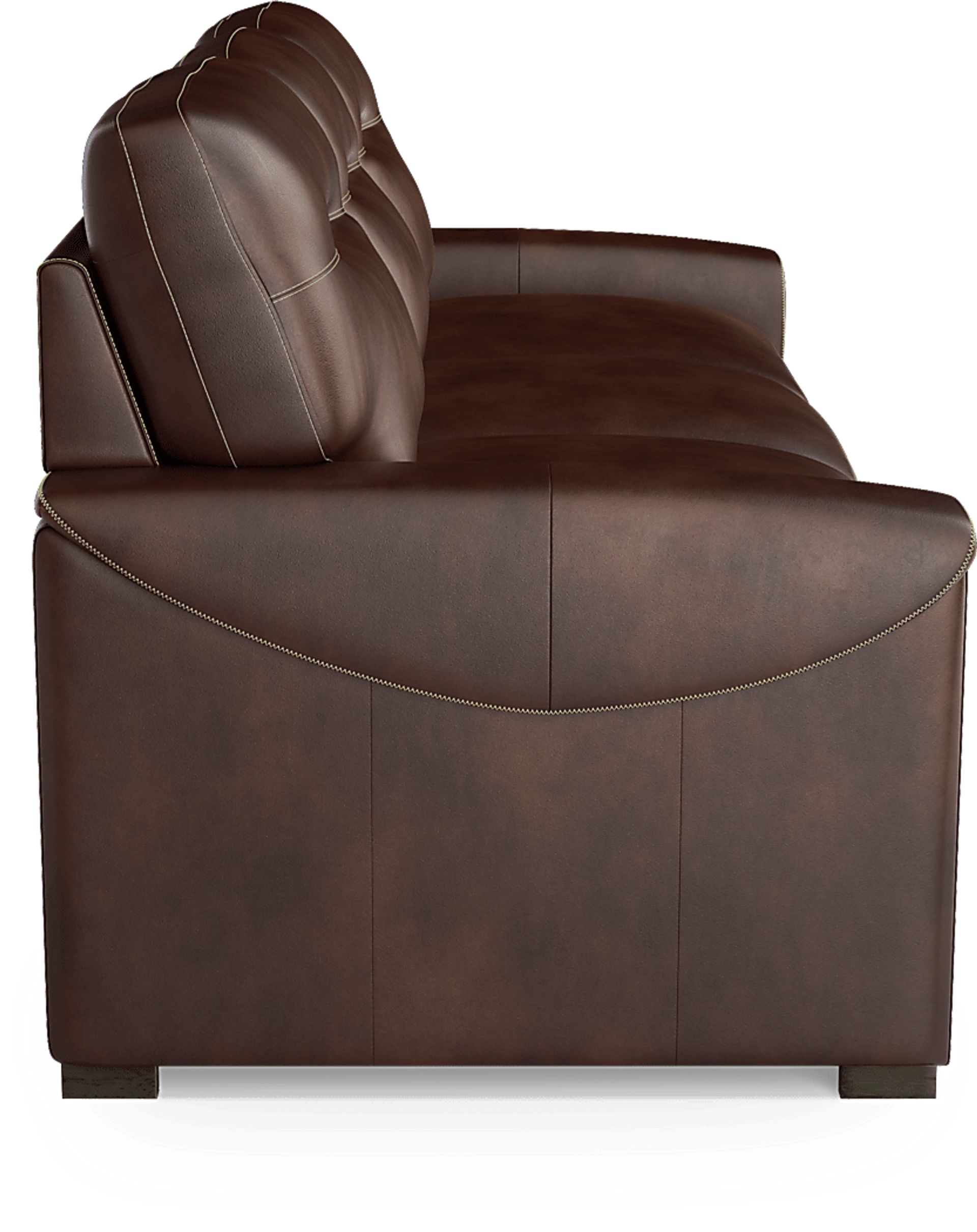 Margallo Brown Leather 5 Pc Living Room - Image 5