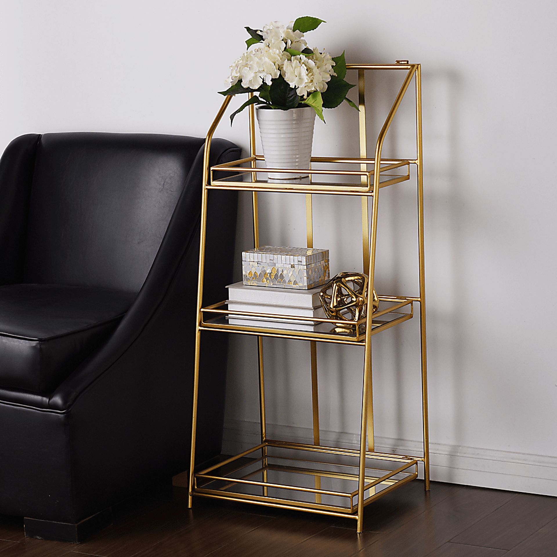Margatha Gold Bookcase - Image 5