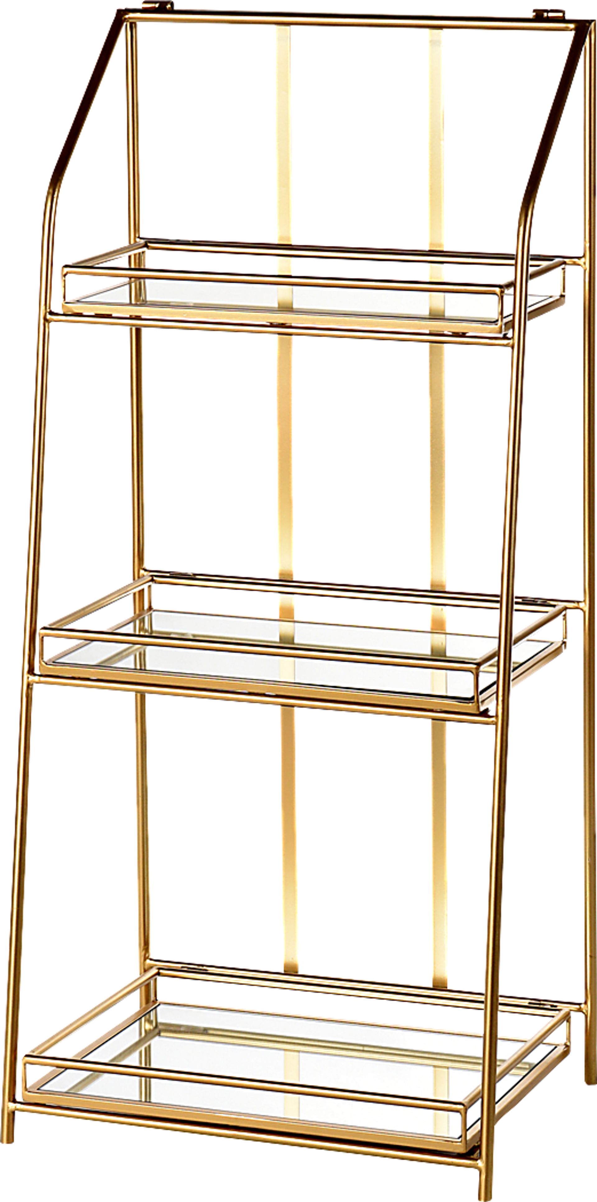 Margatha Gold Bookcase - Image 1