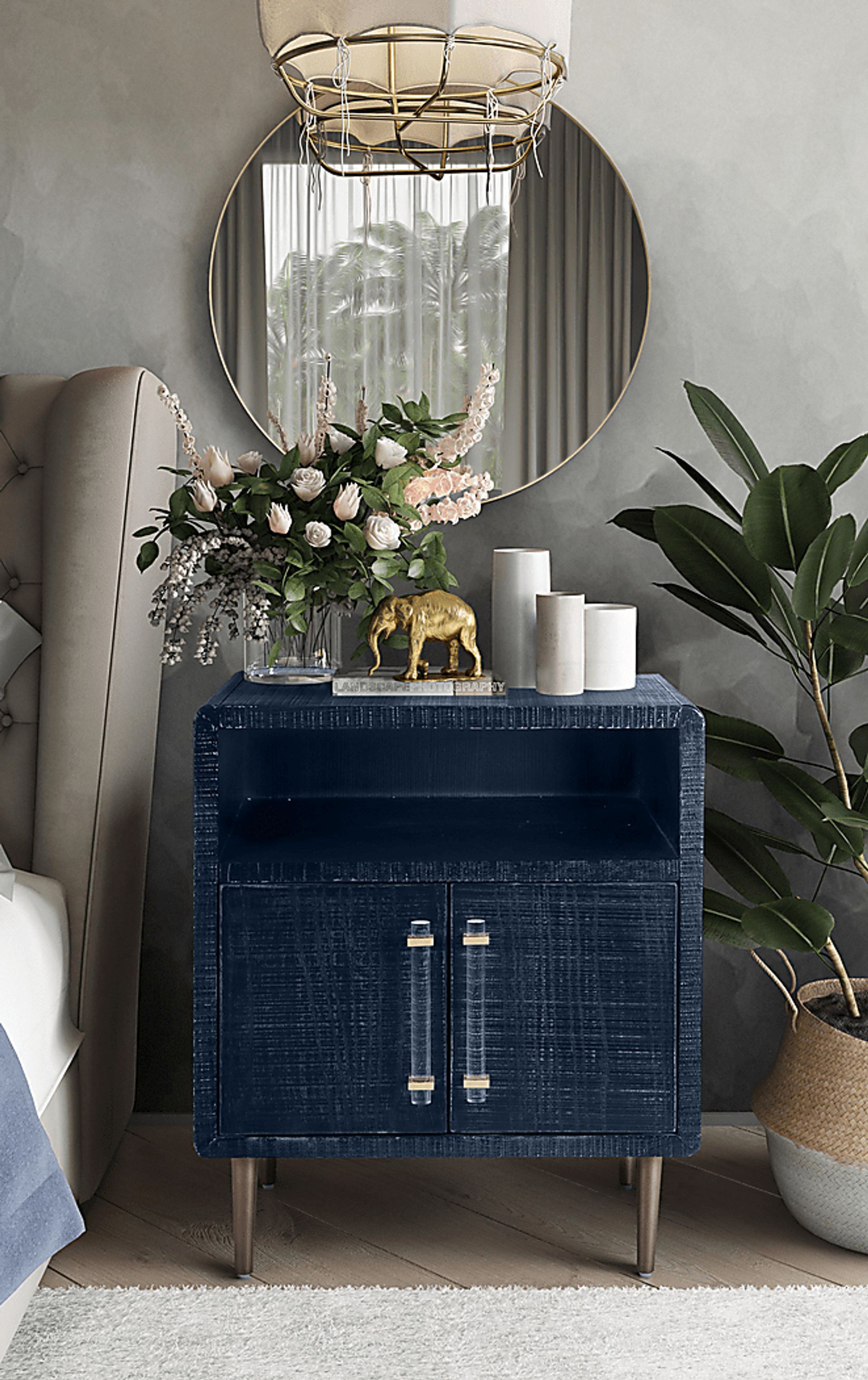 Margot Ren Blue Nightstand - Image 8