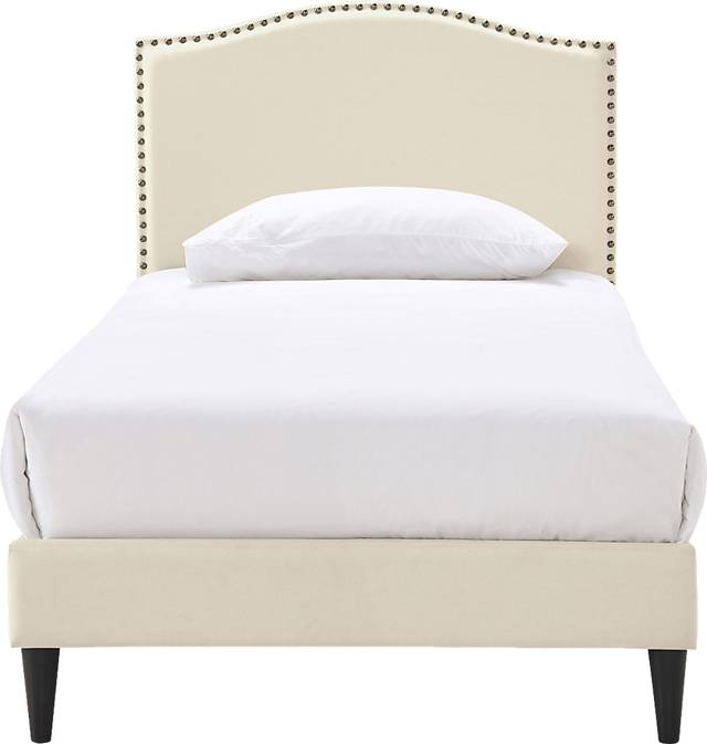 Margrove Beige Twin Bed - Thumbnail - Image 2