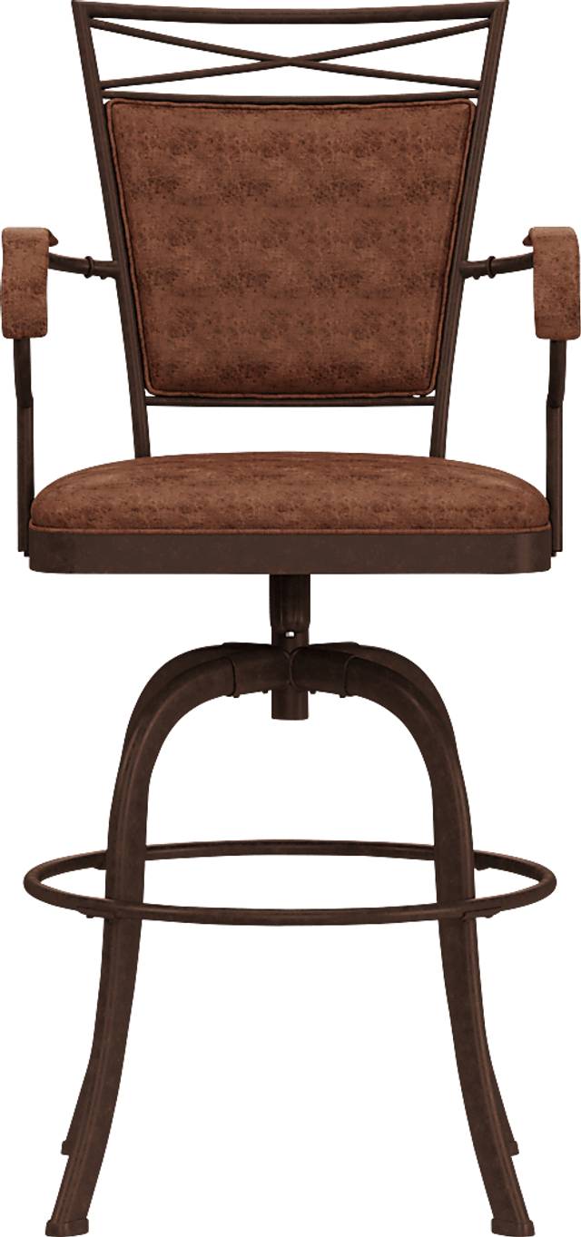 Mariealain Brown Swivel Barstool - Thumbnail - Image 2