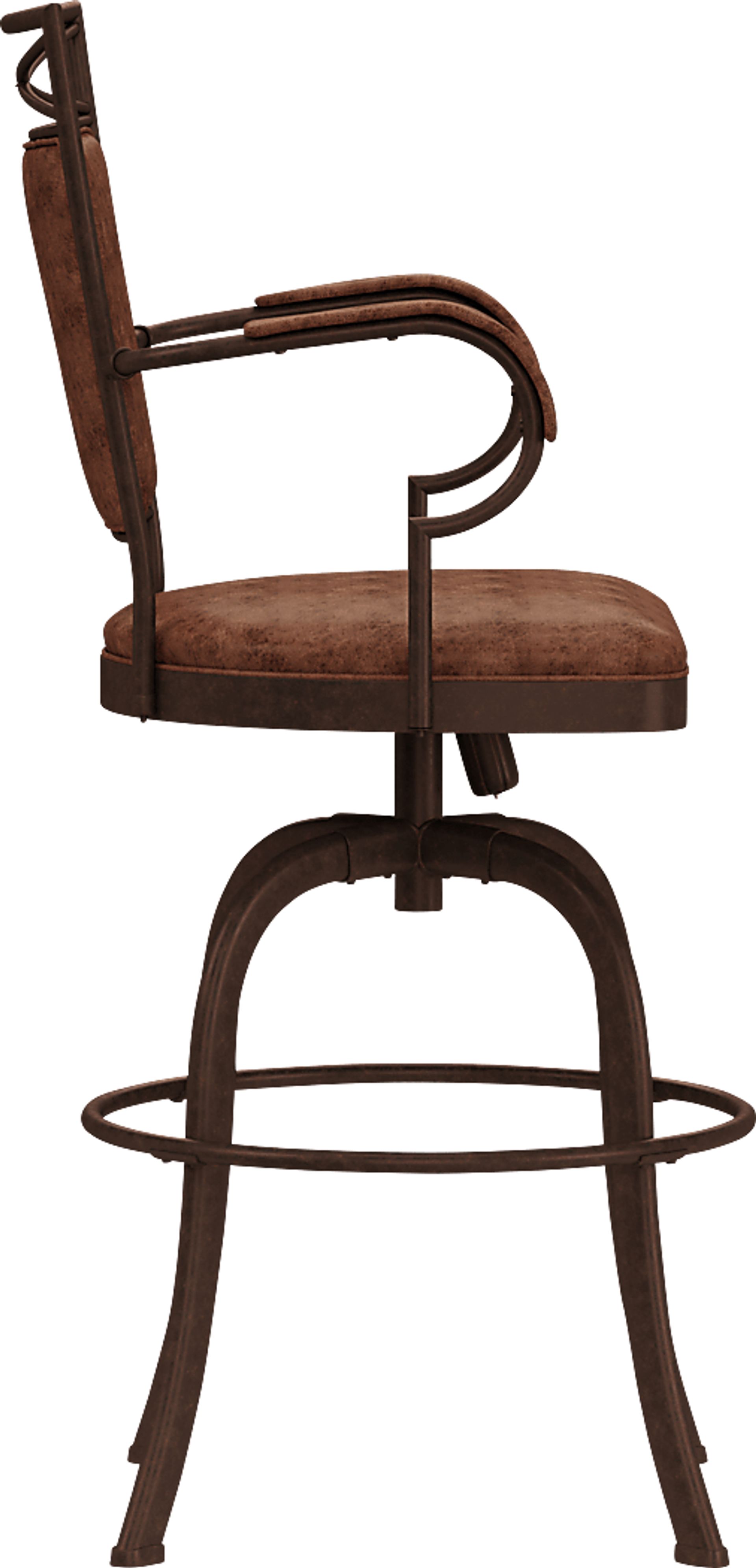 Mariealain Brown Swivel Barstool - Image 3