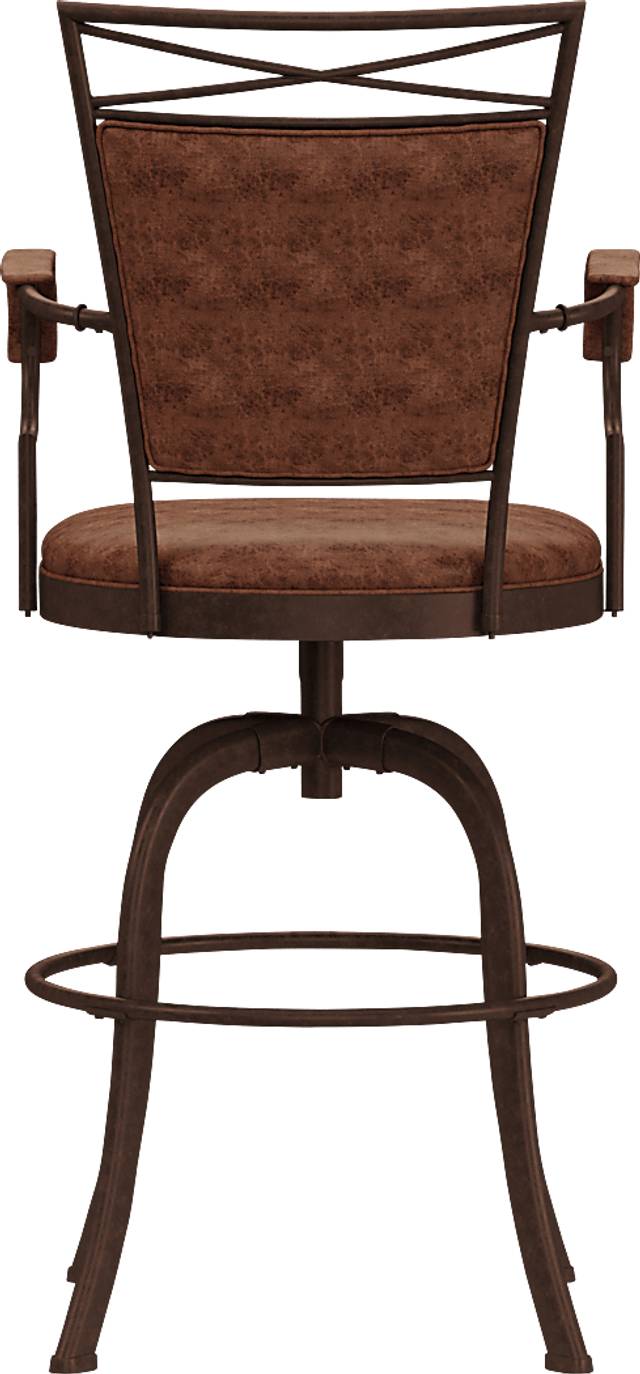 Mariealain Brown Swivel Barstool - Thumbnail - Image 4