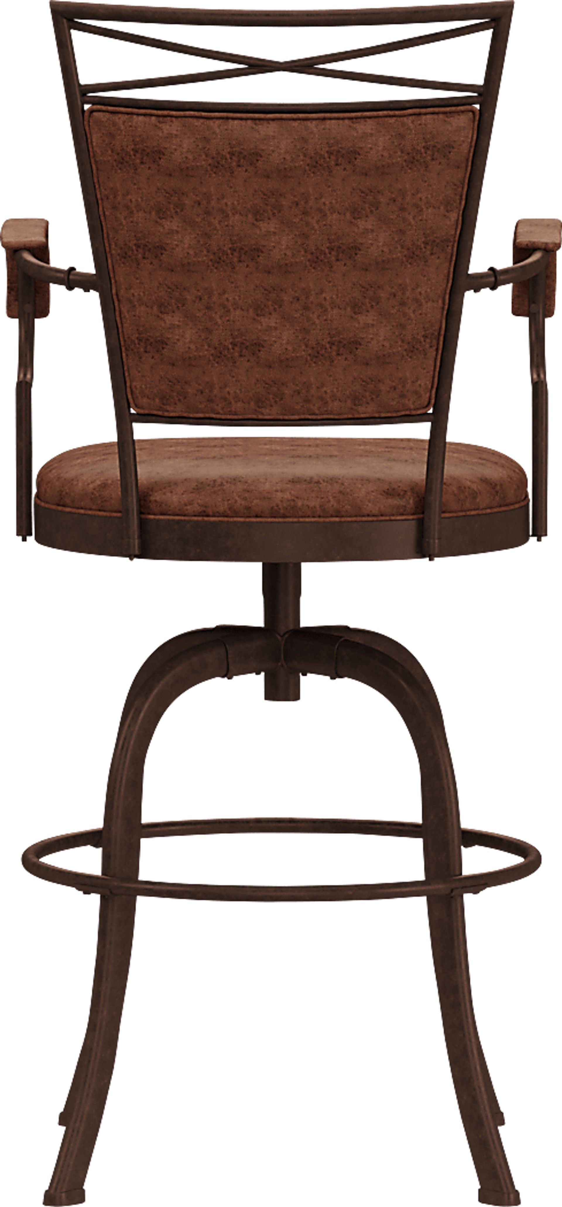 Mariealain Brown Swivel Barstool - Image 4