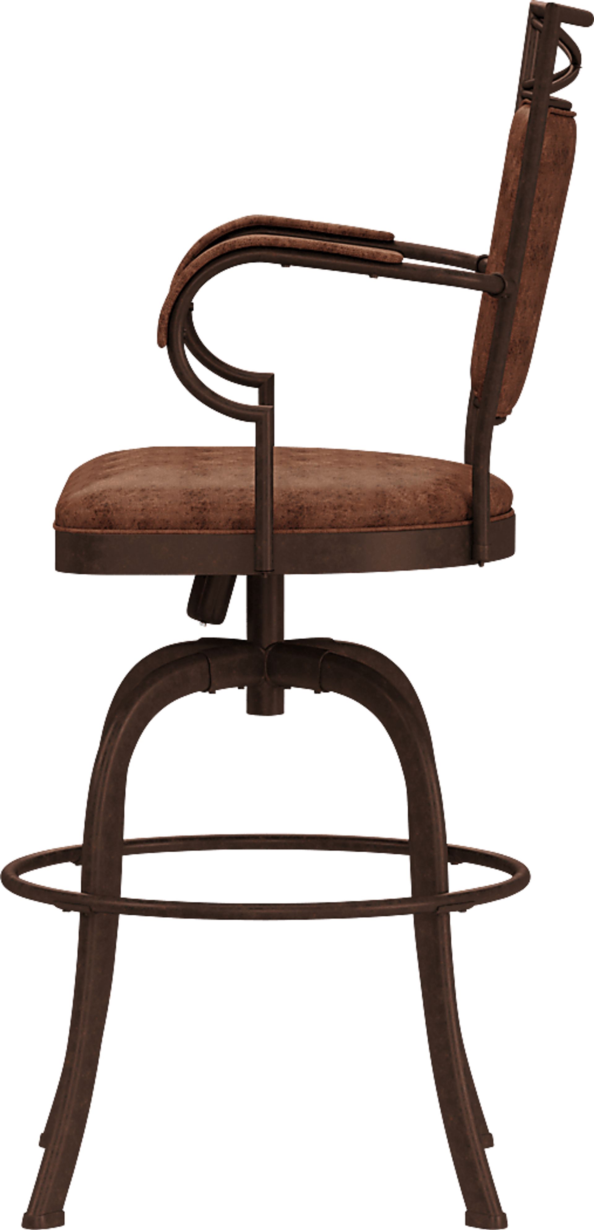 Mariealain Brown Swivel Barstool - Image 5