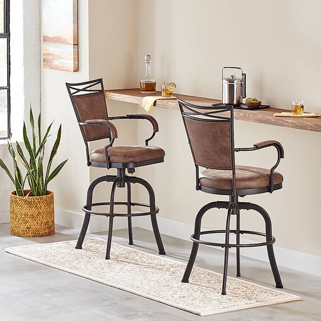 Mariealain Brown Swivel Barstool - Thumbnail - Image 10