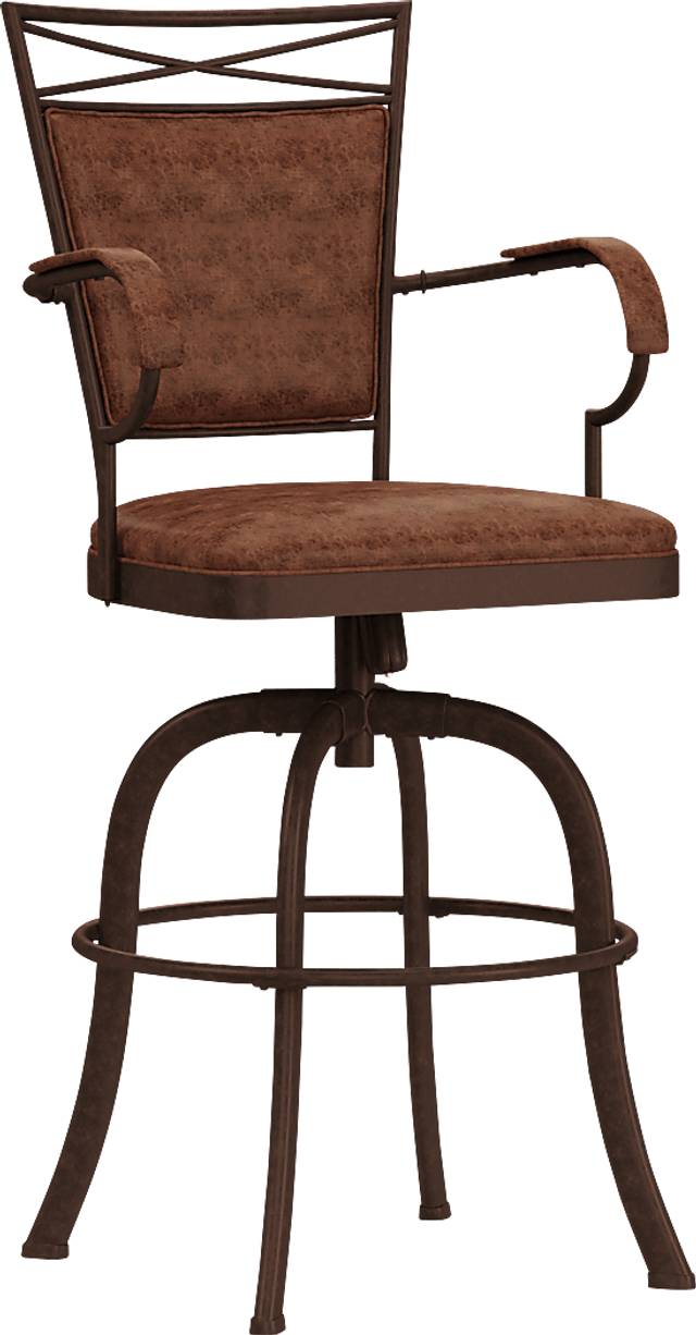 Mariealain Brown Swivel Barstool - Thumbnail - Image 1
