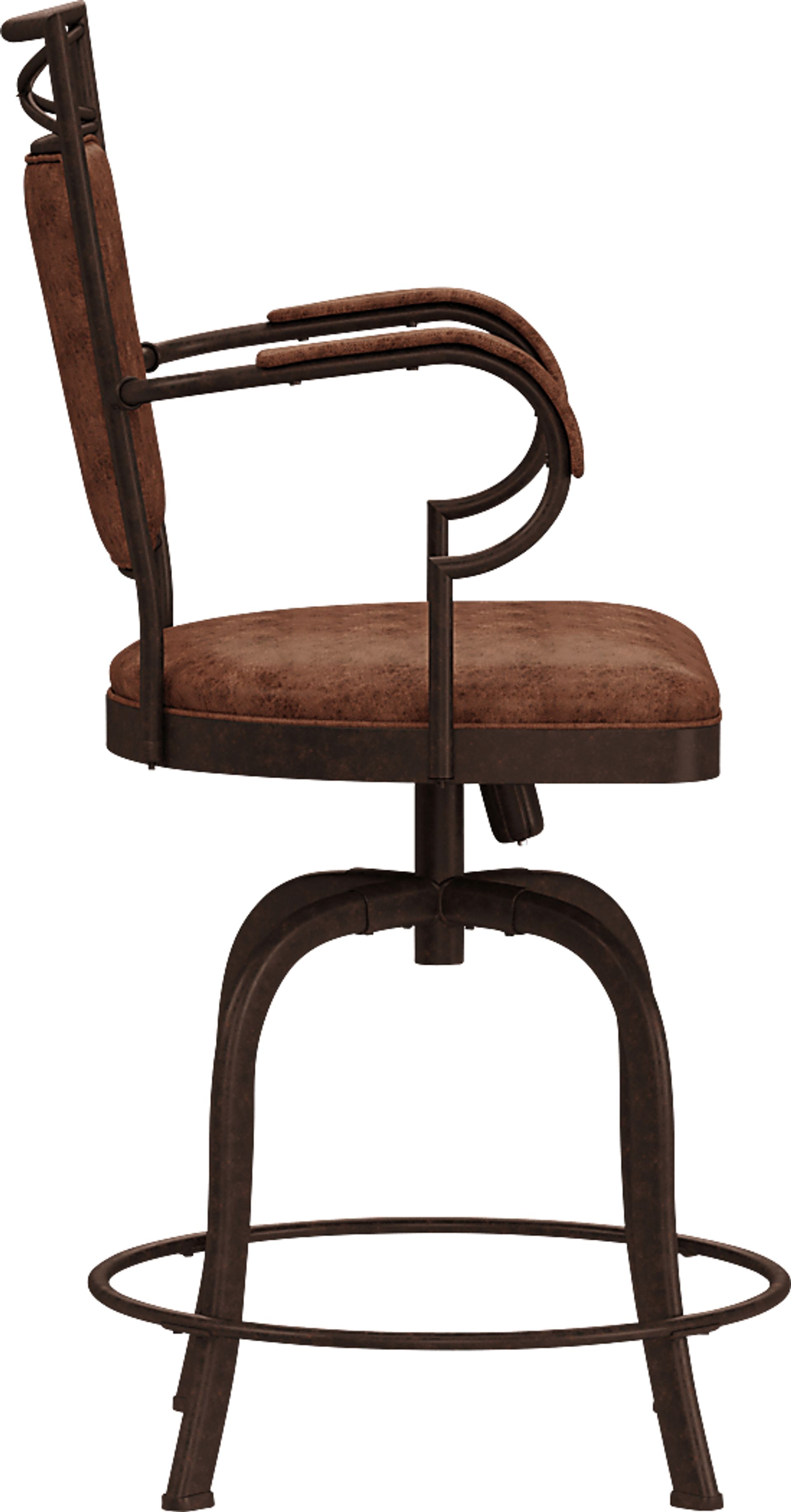 Mariealain Brown Swivel Counter Height Stool - Image 3