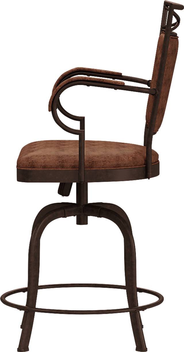 Mariealain Brown Swivel Counter Height Stool - Thumbnail - Image 5