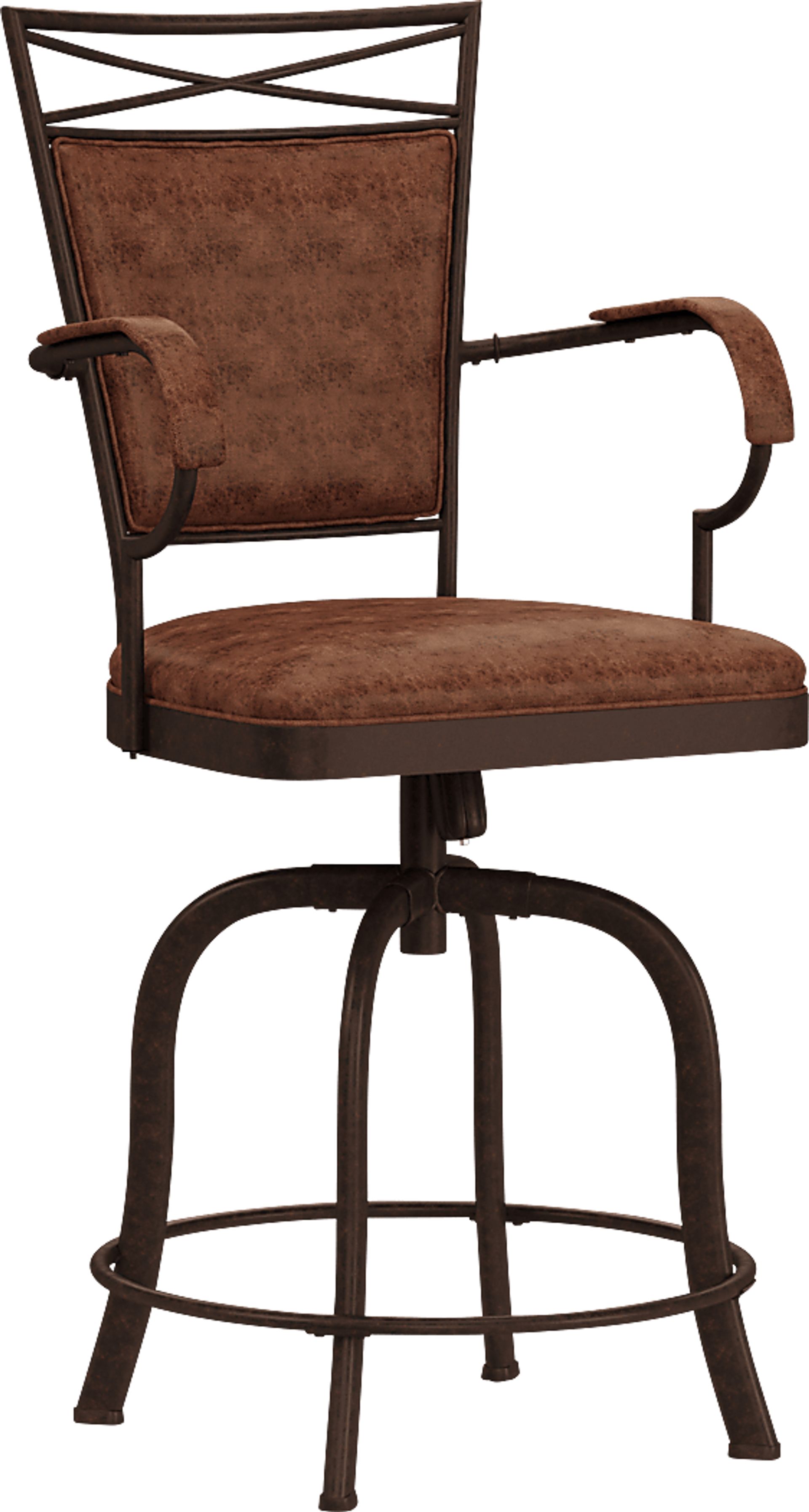 Mariealain Brown Swivel Counter Height Stool - Image 1