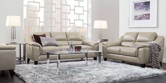Marielle Bone Leather 5 Pc Living Room - Thumbnail - Image 1