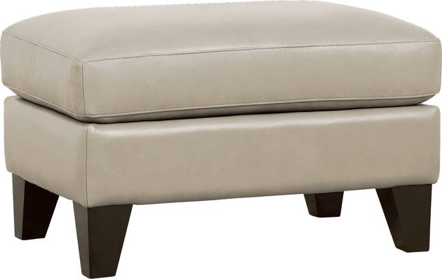 Marielle Bone Leather Ottoman - Thumbnail - Image 1