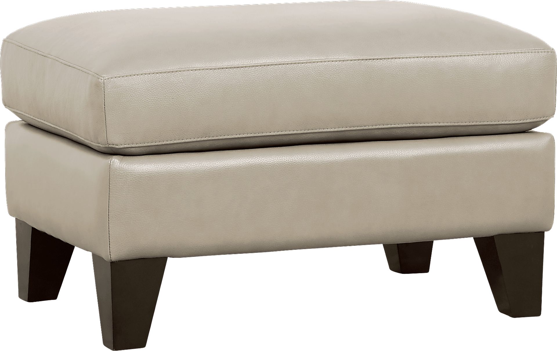 Marielle Bone Leather Ottoman - Image 1