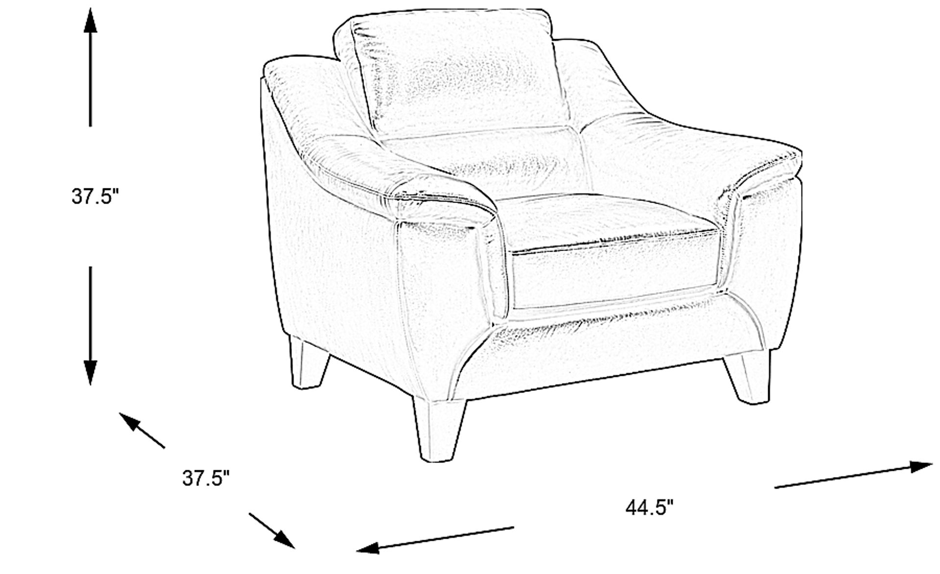Dimension Image. Please refer to the Dimension Tab on this page for dimension details.