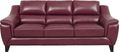 Marielle Red Leather Sofa