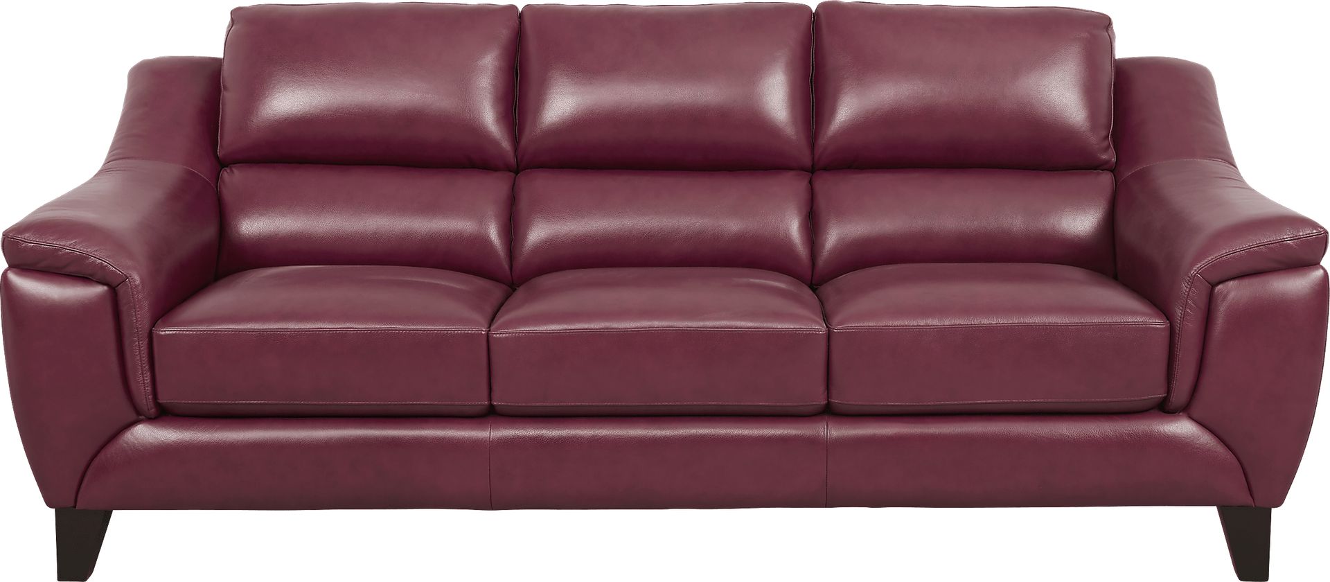 Marielle Red Leather Sofa - Image 1