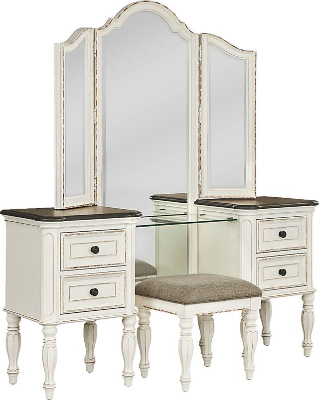 Marien Park White 3 Pc Vanity Set - Thumbnail - Image 2