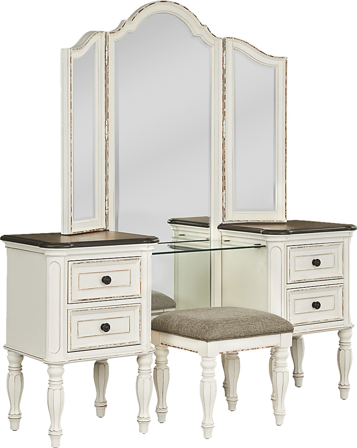 Marien Park 3 Pc White Colors,White 3pc Vanity Set | Rooms to Go